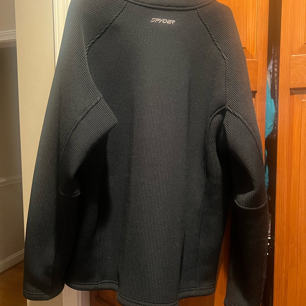 Spyder Black Full-Zip Jacket XXL - Picture 4 of 6
